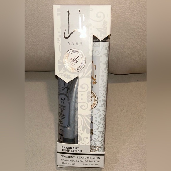 Yara Other - Yara White & Gold Women's Hand Cream and Eau de Toilette Set